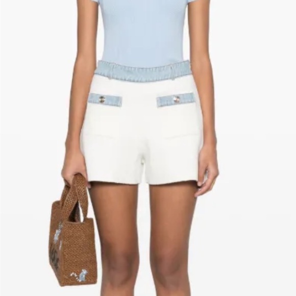 Light Blue Ribbed Short Sleeve Top - Picture 8 of 8